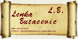 Lenka Butačević vizit kartica
